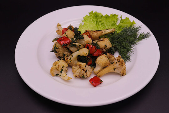 Капуста цветная со шпинатом